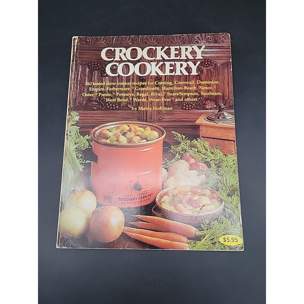Crockery Cookery by Mable Hoffman 262 Slow Cooker Recipes Cookbook 1975 Vintage